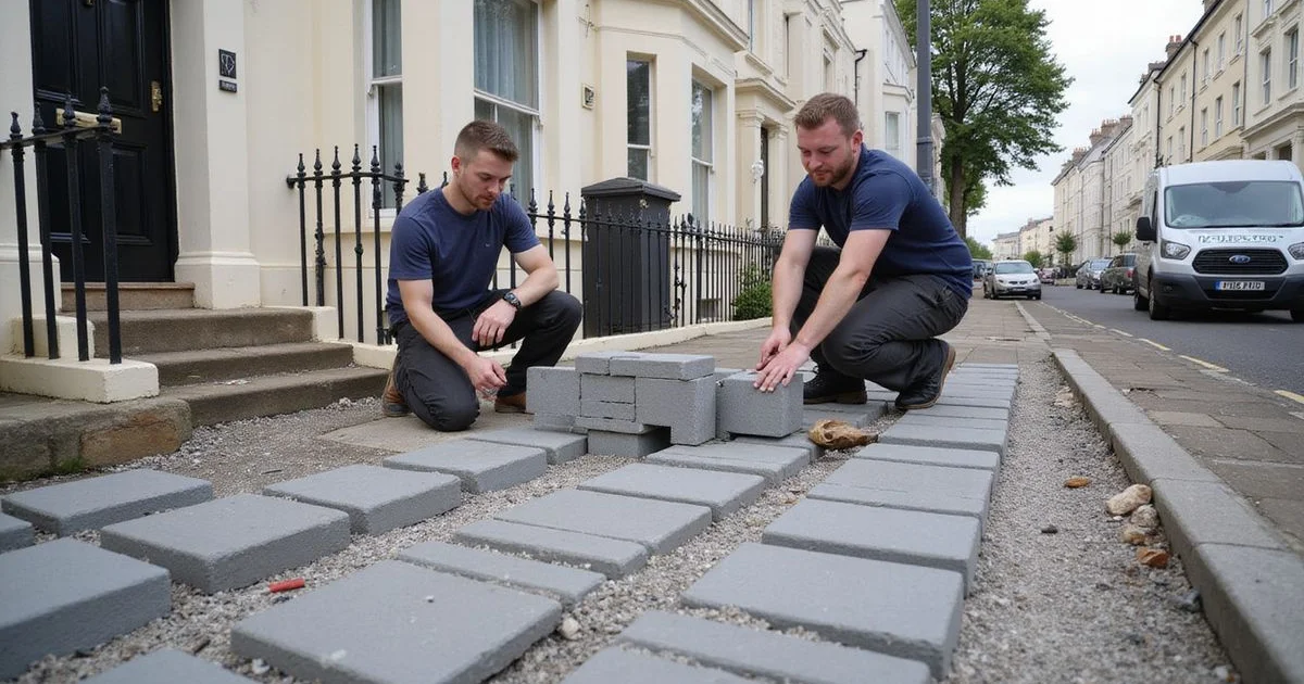 What a properly laid block paving job looks like